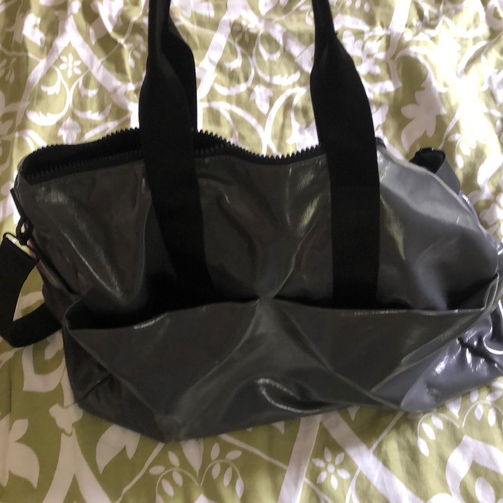 Fabletics Grey Weekender Duffle Gym Bag